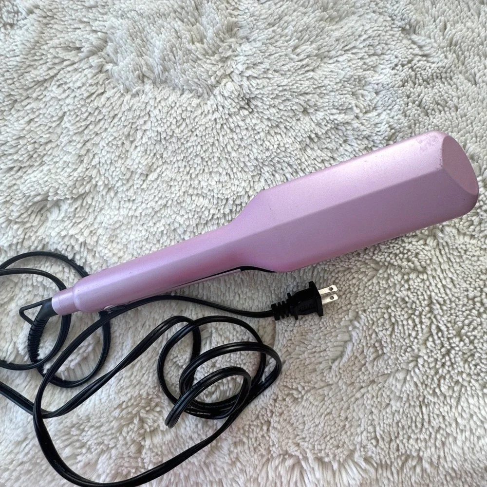 KIPOZI 3 Barrel Hair Waver Pink Ceramic Beach Waves Curler JDL-280US